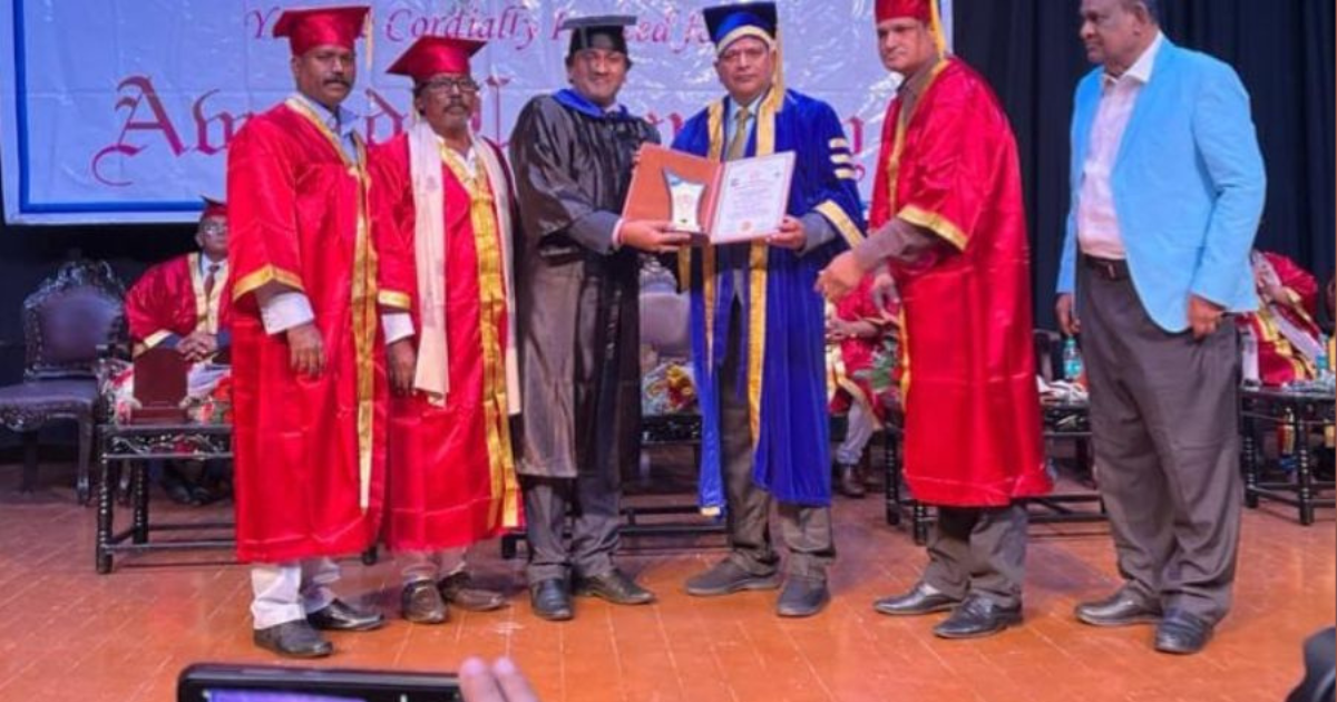 Alok Agrawal Conferred with Honorary Doctorate in field of IT Services